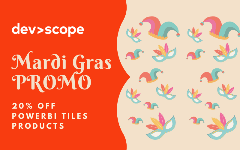 Celebrate Mardi Gras with a PowerBI Tiles promotion!